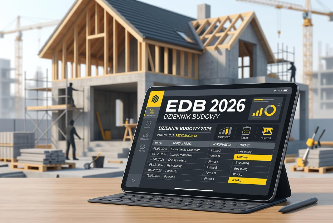 EDB w 2026 – co zmienia elektroniczny dziennik budowy i kto go prowadzi?